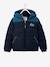 Two-tone Hooded Jacket with Recycled Polyester Padding, for Boys Electric Blue+hazel 