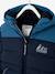 Two-tone Hooded Jacket with Recycled Polyester Padding, for Boys Electric Blue+hazel 