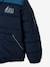 Two-tone Hooded Jacket with Recycled Polyester Padding, for Boys Electric Blue+hazel 