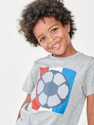 Boys-Tops-T-Shirts-Football T-Shirt with Ball in Relief, for Boys