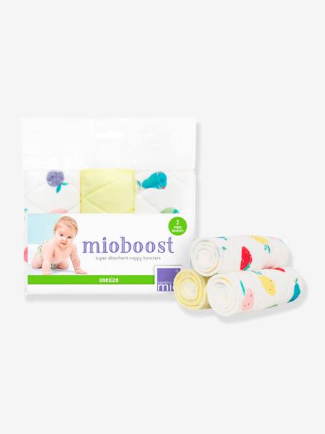 Mioboost, Washable Flat Inserts (x3), BAMBINO MIO WHITE DARK TWO COLOR/MULTICOL 