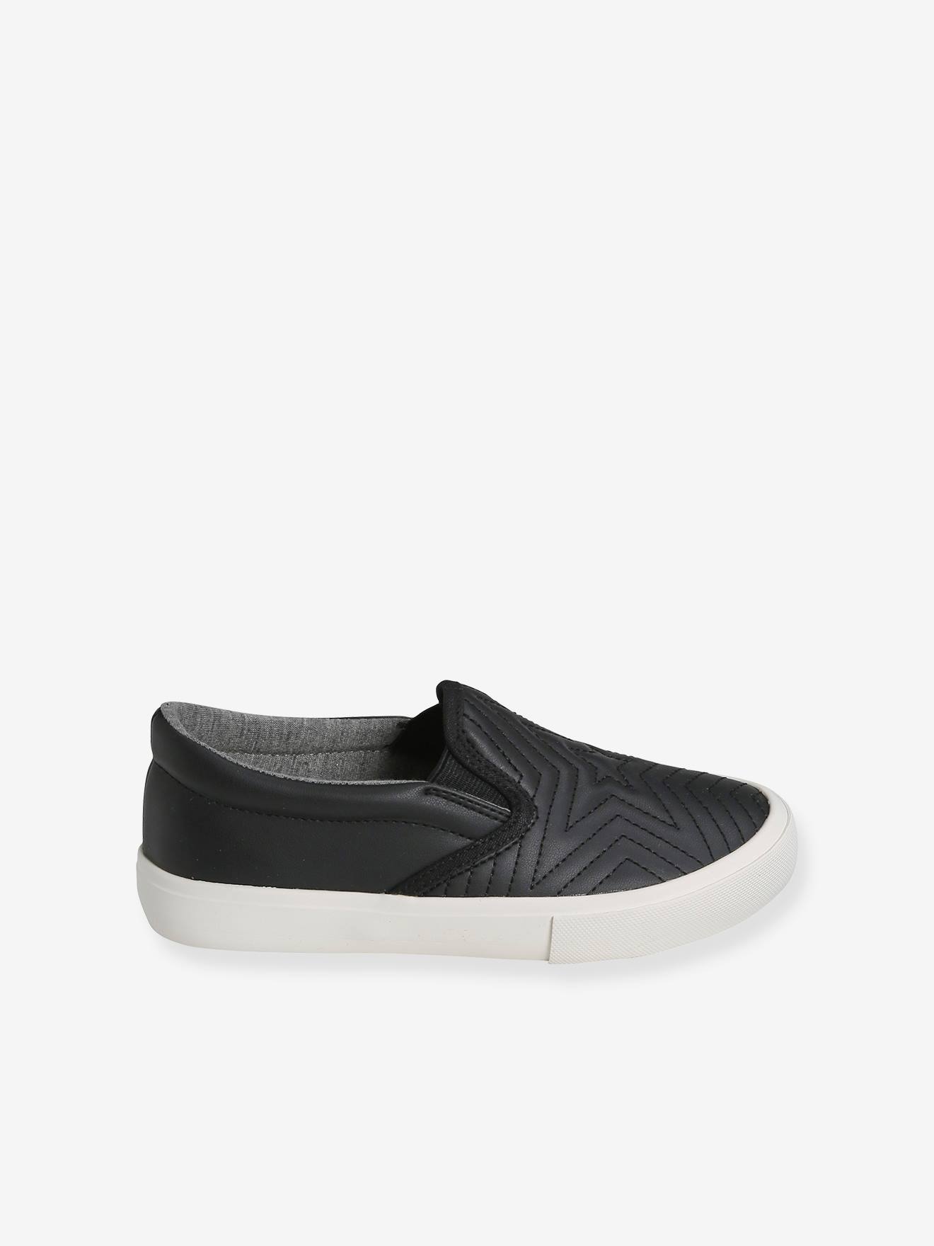 Girls black slip sales on sneakers