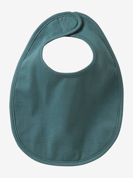 Vertbaudet Pack of 7 Newborn Bibs aqua green+Light Green/Print+pale pink+White 