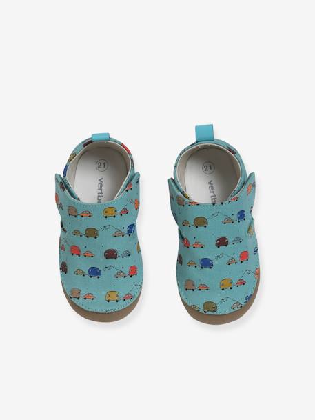 Printed Fabric Booties for Baby Boys Blue/Print 