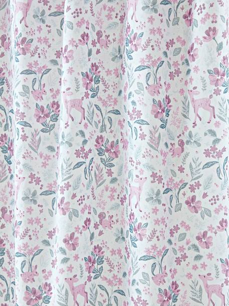 Semi-Sheer Curtain, Victoria White/Print 