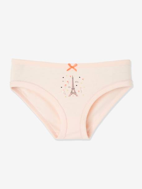 Pack of 5 Fancy Briefs for Girls White 