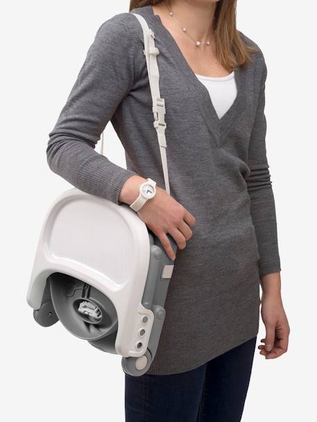 Pocket Snack Booster Seat, by CHICCO Green+Grey 