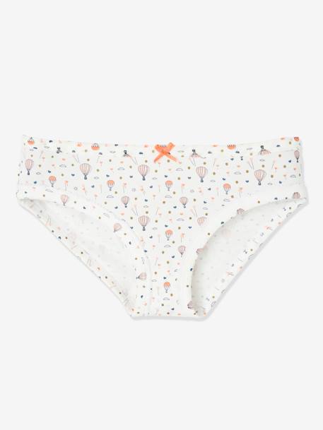 Pack of 5 Fancy Briefs for Girls White 