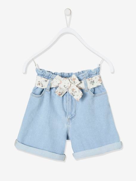 Shorts for Girls Bleached Denim 