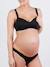 Maternity & Nursing Wireless Bra, Serena by CACHE COEUR Black+Dark Grey+Light Pink 