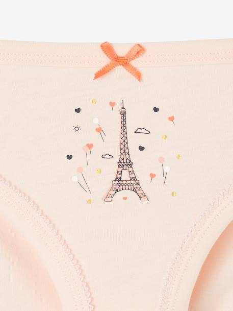 Pack of 5 Fancy Briefs for Girls White 