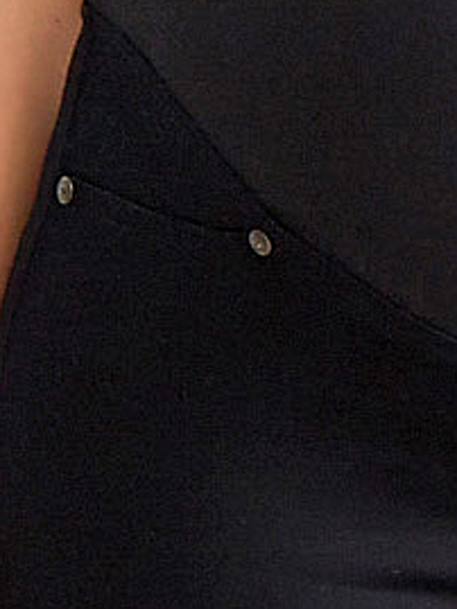 Maternity Stretch Fabric Super Skinny Trousers - Inside Leg 32' Black+BROWN DARK SOLID 