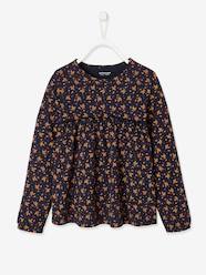 Girls-Tops-T-Shirts-Floral Blouse-Like Top, for Girls