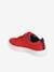 Touch-Fastening Leather Trainers for Boys Dark Red 