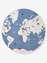 Bedding & Decor-Round World Map Rug