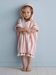 Bedding & Decor-Bathing-Bath Capes-Striped Bathing Poncho for Babies