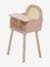 High Chair in FSC® Wood & Wicker Multi+white 