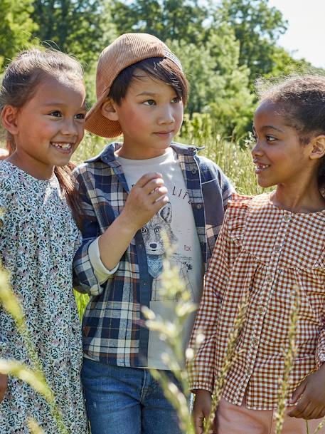 Flannel Chequered Shirt for Boys BROWN DARK CHECKS+Dark Blue Checks+GREEN MEDIUM CHECKS 