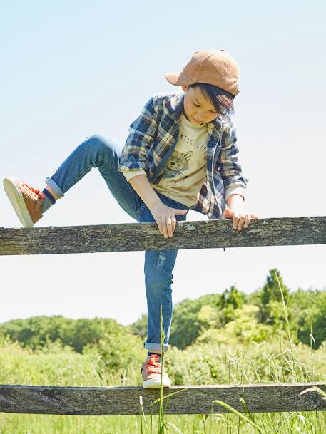 Flannel Chequered Shirt for Boys BROWN DARK CHECKS+Dark Blue Checks+GREEN MEDIUM CHECKS 