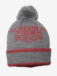 Boys-Accessories-Hats-"Skate" Beanie with Pompom for Boys, Oeko Tex®