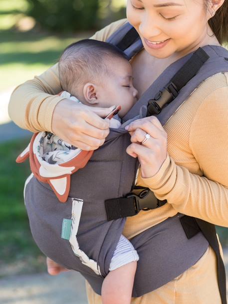 Cuddle Up Baby Carrier, by INFANTINO grey+ORANGE DARK 2 COLOR/MULTICOL 