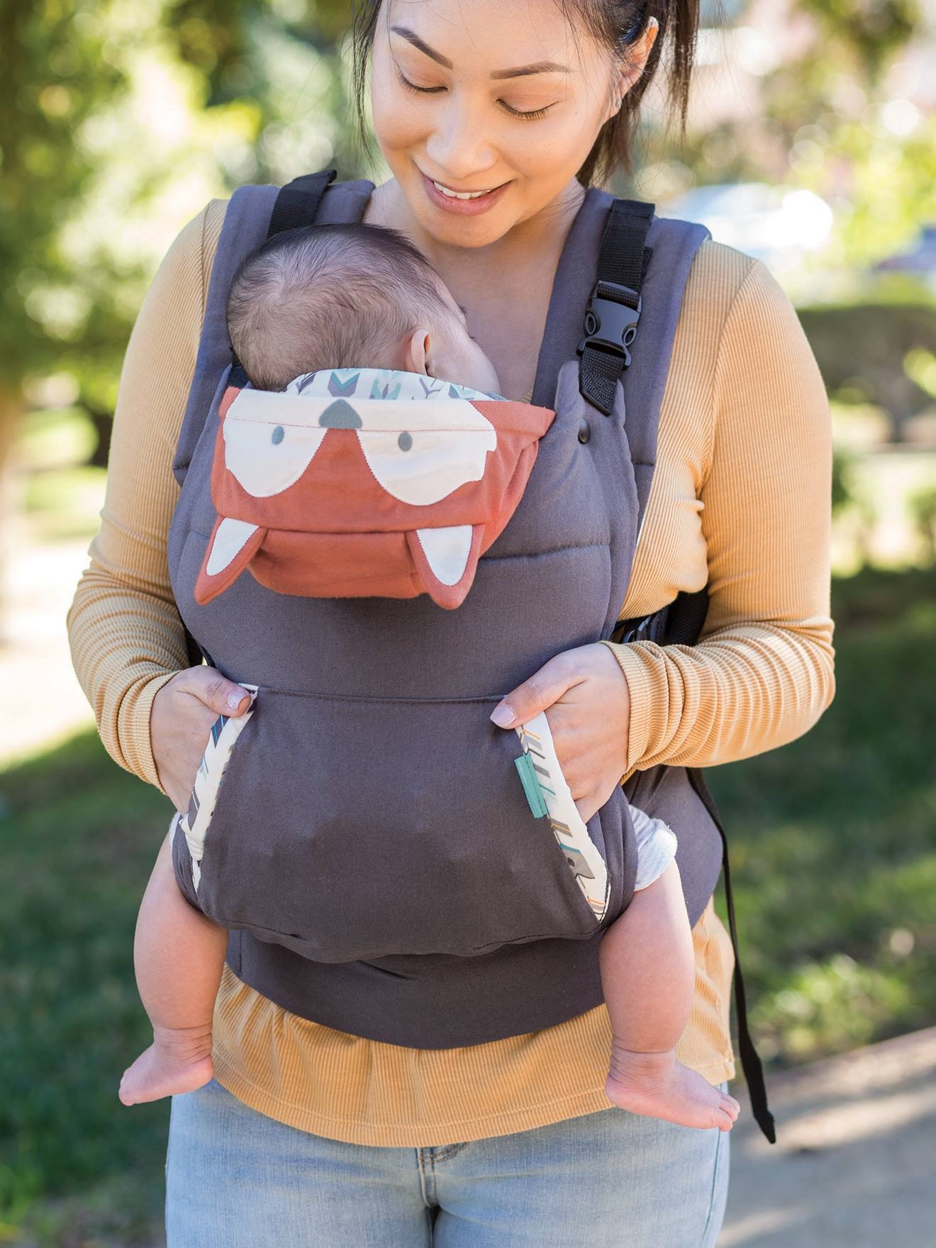 Cuddle Up Baby Carrier by INFANTINO orange dark 2 color