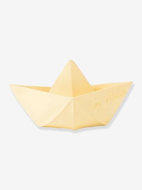 Origami Boat Bath Time Toy, by OLI & CAROL BEIGE LIGHT SOLID+BEIGE MEDIUM STRIPED 