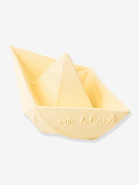 Origami Boat Bath Time Toy, by OLI & CAROL BEIGE LIGHT SOLID+BEIGE MEDIUM STRIPED 