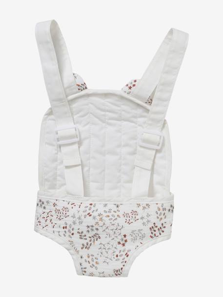 Baby Carrier for Baby Dolls in Cotton Gauze, Flora Multi 