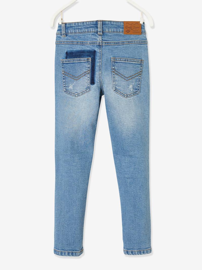 Distressed Jeans, for Boys - denim blue, Boys | Vertbaudet