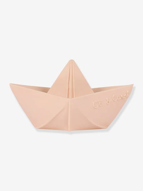 Origami Boat Bath Time Toy, by OLI & CAROL BEIGE LIGHT SOLID+BEIGE MEDIUM STRIPED+GREEN LIGHT SOLID 