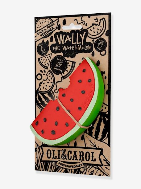 Wally the Watermelon Teether, by OLI & CAROL PINK BRIGHT SOLID 