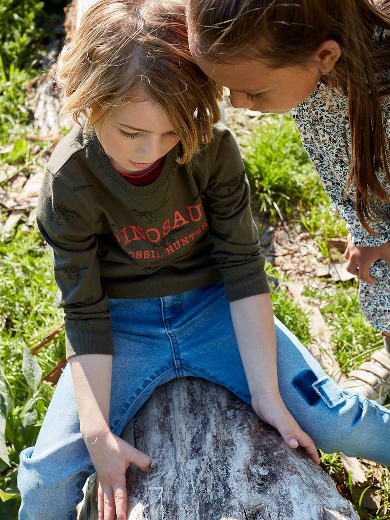 Distressed Jeans, for Boys - denim blue, Boys | Vertbaudet