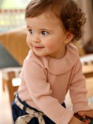 Baby-Jumpers, Cardigans & Sweaters-Jumpers-Jumper with Wide Neck for Babies