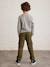 Pull-On Cargo-Type Trousers for Boys crystal blue+Dark Green+taupe 