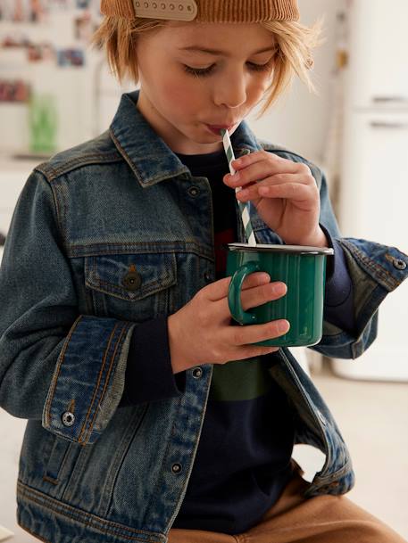 Revamped Denim Jacket, for Boys Denim Blue 