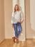 Maternity Jeans with Seamless Belly-Wrap BLUE LIGHT SOLID+Denim Blue+GREY MEDIUM SOLID 