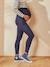 Skinny Leg Maternity Jeans with Seamless Belly-Wrap BLUE MEDIUM WASCHED+Dark Blue+Grey Anthracite 