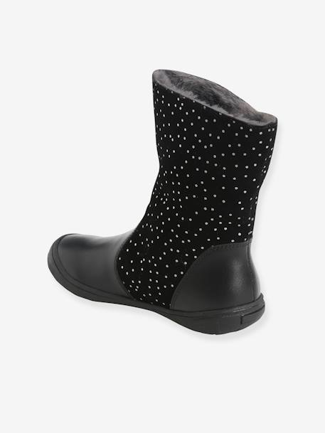 Leather Boots for Girls Black 