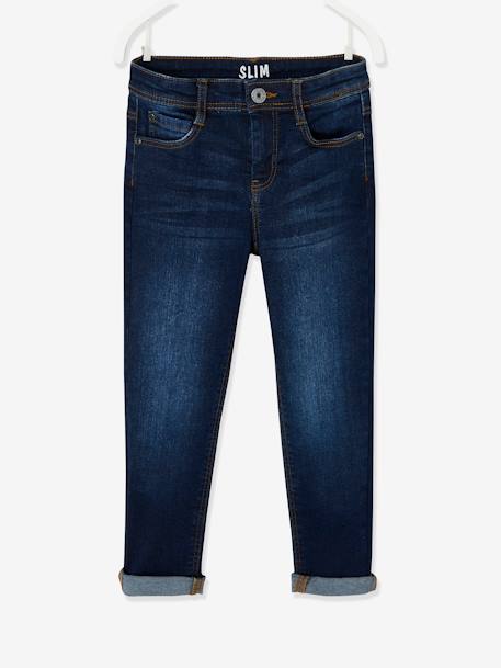 MEDIUM Hip, MorphologiK Slim Leg Waterless Jeans, for Boys Dark Blue+Dark Grey+Denim Blue+double stone 