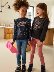 Girls-NARROW Hip, MorphologiK Treggings with Printed Cherries, for Girls