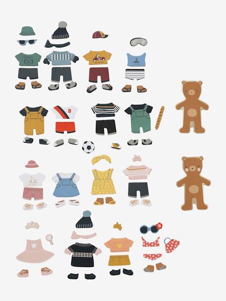 Magnetic Teddy Bears to Dress Up - Wood FSC® Certified Multi 