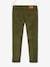 MorphologiK Slim Leg Corduroy Trousers with Iridescent Dots for Girls, Wide Hip Green/Print 