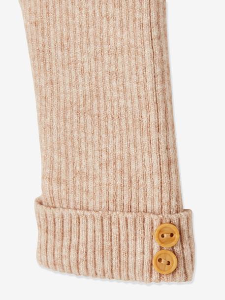 Fine Knit Leggings for Babies Beige 