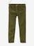 MorphologiK Slim Leg Corduroy Trousers with Iridescent Dots for Girls, Wide Hip Green/Print 