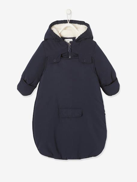 2-in-1 Pramsuit Jacket for Babies Dark Blue 
