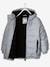 Padded Jacket with Polar Fleece Lined Hood, Reflective Effect & Recycled Fibre Padding for Boys Grey 