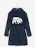 Bathrobe in Polar Fleece Dark Blue 