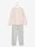 Velour Fox Pyjamas for Girls Light Pink 