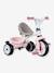 Baby Balade Plus Tricycle - SMOBY BLUE LIGHT SOLID+PINK LIGHT SOLID 